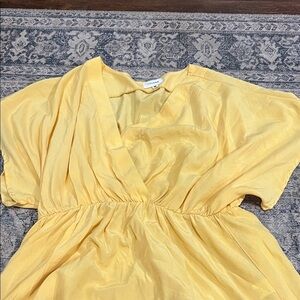 Heyson Yellow‎ V-Neck Blouse